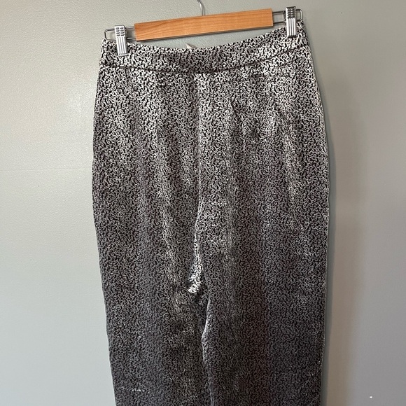 GIORGIO ARMANI Vestimenta Spa Silk Velvet Shiny Silver Pants - Picture 6 of 13